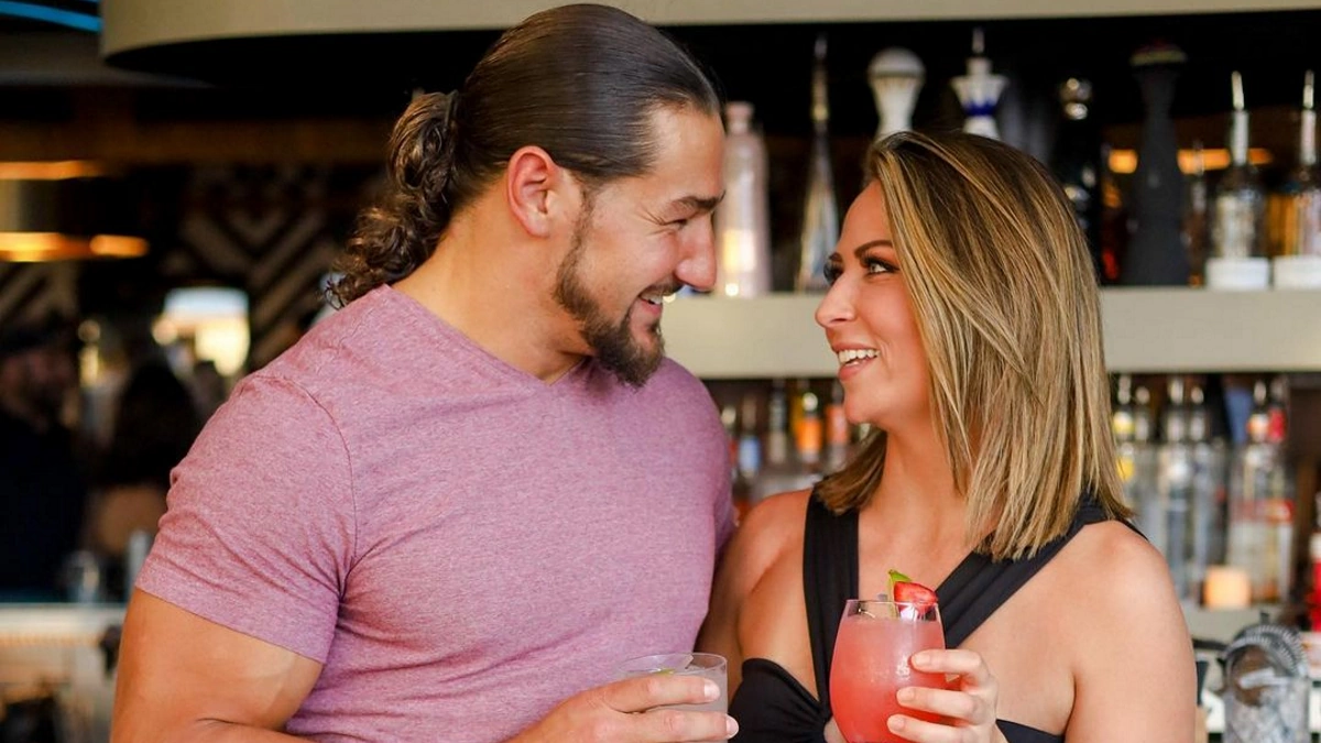 Madcap Moss and Tenille Dashwood enjoying a drink together