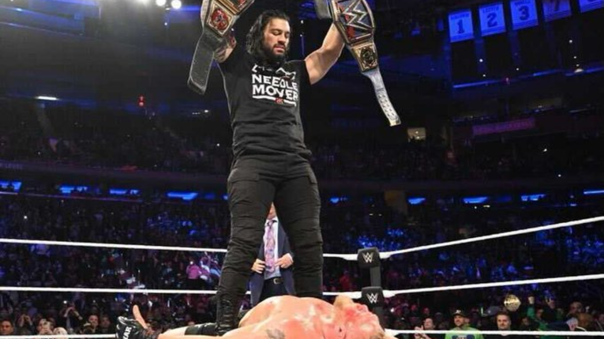 Watch Roman Reigns Destroy Brock Lesnar At Madison Square Garden WWE Live Event (VIDEO)